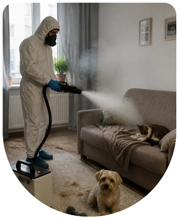 Устранение запаха животных в Бирске с гарантией результата